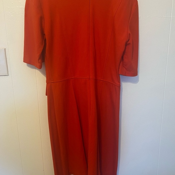 Vince Camuto Red Vintage Style Short Sleeve A-Line Dress - Picture 2 of 8